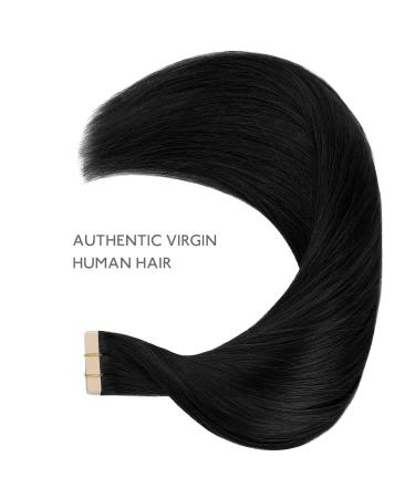 Salife Tape Extensions - Real Hair Deep Black 10pcs 20g 30cm Invisible Extensions for Girls - Buy Online on GoSupps.com