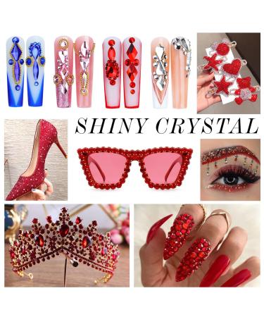 SS12 3.0mm Ruby Red Crystal Rhinestones - 1440PCS for Nail, Face, Crafts & Clothes Decoration - Buy Online on GoSupps.com