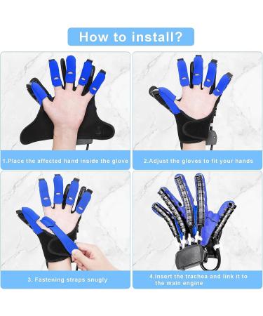 Upgraded Rehabilitation Robot Gloves Finger Orthosis for Finger and Hand Function Rehabilitation for Cerebral Palsy Arthritis Stroke Hemiplegia Patient(Size:M Color:Left Hand) Medium Left Hand - Buy Online on GoSupps.com