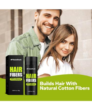 Hair Fiber Powder 28g - Instant Volume & Density Boost for Thinning Hair - Premium Thickening Formula for Women & Men (Dark Brown) - International Shipping Available - Buy Online on GoSupps.com