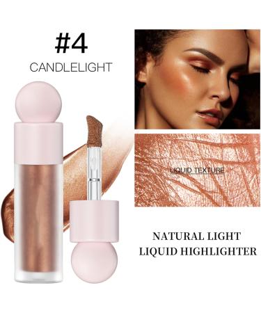 Liquid Body Highlighter - 2.4oz Liquid Face Highlight Waterproof Pearlescent Shades Long Lasting Bronzer Facial Outline Trimmer for Leg Kagrote 4# - Buy Online on GoSupps.com