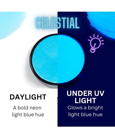 Mehron Paradise Makeup AQ - 40g Black Light Reactive Face Body & Hair Color - Celestial - Buy Online on GoSupps.com