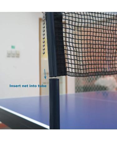 Professional Spring Activated Ping Pong Net Set with Clamp - Navy | Tension Adjustable for Easy Table Tennis Setup - Buy Online on GoSupps.com