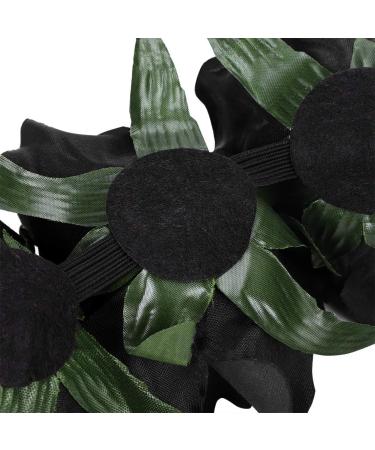 LONTG Halloween Black Flower Crown Headband Hair Wreath Gothic Garland Headpiece Headdress Day of The Dead Costume Accessories Fancy Dress for Halloween Christmas Costume Party Masquerade Hen Party - Buy Online on GoSupps.com