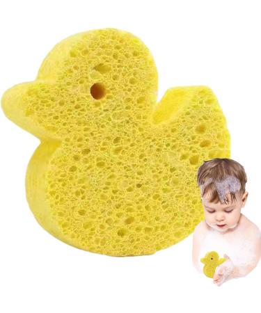 Mlllokfki Toddler Bath Sponge Wood Pulp Sponge Soft Bath Sponges Cute Shower Brush Dead Skin Remover Bath Rub Shower Sponge Bath Supplies for Deep Cleansing Yellow - Buy Online on GoSupps.com