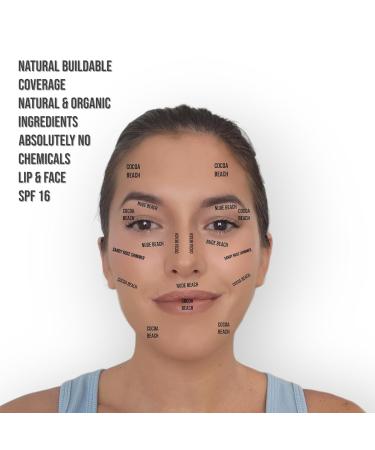 Jax Organix Tinted Lip and Face Balm SPF 16 - Sandy Rose Shimmer | Shop Internationally - Buy Online on GoSupps.com