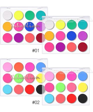  SOMGKIN 12 Colors Shimmer Matte Ultra Pigmented Eyeshadow Palette Matte Glitter Long Lasting Waterproof Palette Eyeshadow Palettes For Women (02) - Buy Online on GoSupps.com