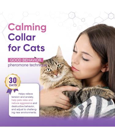 4 Pcs Pheromone Cat Calming Collars - Stress Relief & Comfort Starter Kit for Cats | Adjustable Anti-Stress Solutions - Buy Online on GoSupps.com