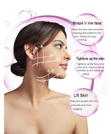 Thin Face Belt V-Shaped Facial Slimming Bandage | Ultra-Contour Strap for Women - Firming Skin Care Massage Band in Orange - Buy Online on GoSupps.com