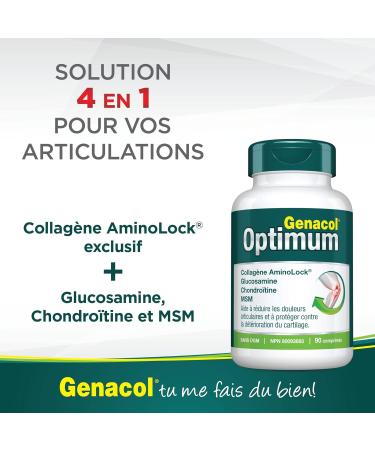Genacol Glucosamine Chondroitin MSM & Collagen Supplement | for Joint Relief Joint Health & Joint Mobility | Helps Relieve Joint Pain in Hips Shoulders Ankles and Knees | GENACOL OPTIMUM 90 Tablets - Buy Online on GoSupps.com