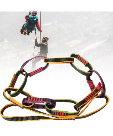 Wosune Daisy Chain Rope, Outdoor Nylon Climbing Daisy Rope Climbing Daisy Chain Rope Downhill Forming Ring Sling Personal Anchor for High-Altitude Work for Hole Exploration