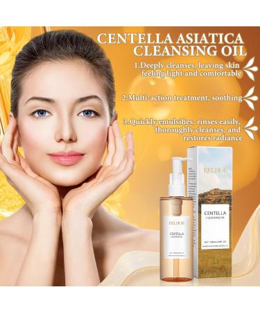 2 Pi ces Huile Nettoyante Visage + Relief Cream Hydratant Cr me Pommade Centella Huile Nettoyant l g re Doux et I ger Pas Serr Ensemble de Soins Nettoyants pour Toutes les Peaux - Buy Online on GoSupps.com