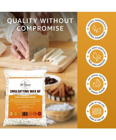 Non-GMO Emulsifying Wax NF Pastilles (5 LBS / 80 OZ) 100% Natural Plant Derived | For Lotions Creams Soap Making Hair Products | Cosmetic Grade | Product of USA | 5 POUNDS - Buy Online on GoSupps.com