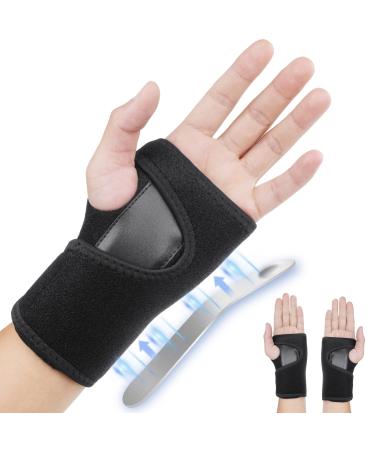 ACWOO Adjustable Wrist Strap Carpal Tunnel Compression Splint Relieves Pain Sprains Tendonitis and Joint Pain Breathable Brace Provides Wrist Support (Left)