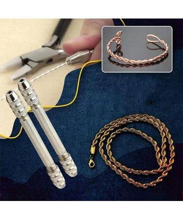 Qiuerte 2PCS Twisted Copper Wire Tool Set for Handmade Antique Jewelry Making - Buy Online on GoSupps.com