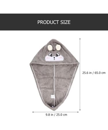 Ciieeo 4pcs Dry Hair Cap Fast Drying Shower Cap Hair Turbans for Wet Hair Kids Shower Head Turban Quick Caps Hair Drying Tool Cute Polyester Nylon Warp Knitted Coral Fleece As Shownx4pcs 65X25CMx4pcs - Buy Online on GoSupps.com