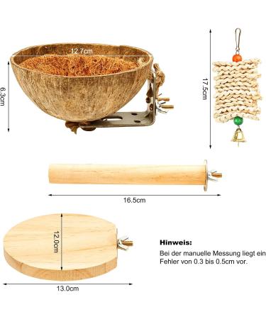 Natural Coconut NC Birds Nest Set - Ultimate Bird Playground & Cage Accessories for Budgies & Nymphs - Buy Online on GoSupps.com