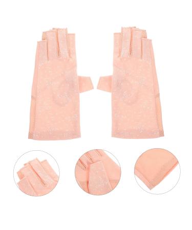 FRCOLOR 5 Pairs Sun Protection Half Finger Gloves Mittens UV Prevention Gloves Skin Protective Gloves Anti-uv Gloves Nail Art Gloves Salon Supply Protector Nylon Miss Manicure - Buy Online on GoSupps.com