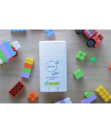 BeNat All Natural Deodorant for Kids and Teens - Aluminum-Free, Carcinogen-Free, Clinically Proven Safe for Boys and Girls - Buy Online on GoSupps.com