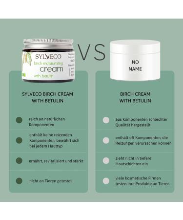 Sylveco Birch Face Cream with Betulin Moisturising Natural Ingredients 50ml Birch Night - Buy Online on GoSupps.com