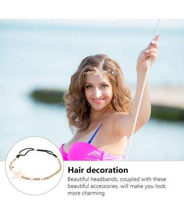 Mussel Pearl Headband | Beach & Mermaid Hair Accessories - Elastic Shell Hair Band - Buy Online on GoSupps.com