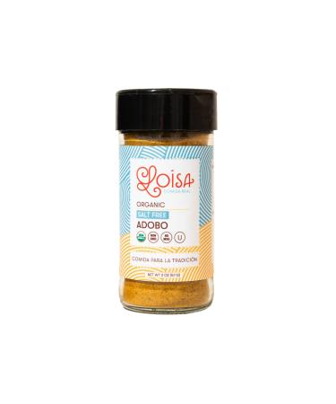 Loisa SALT-FREE Adobo Seasoning, USDA Organic, Non-GMO, No-MSG, No Preservatives, No Artificial Coloring, No Artificial Flavors, Pure Latin Flavor, 2 oz, Pack of 1 - Buy Online on GoSupps.com