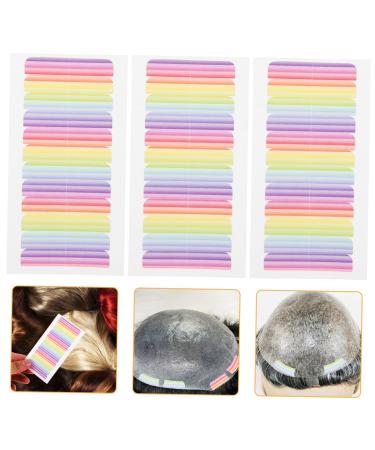 Angoily 8 Sheets Traceless Wig Film Hair Tape Hairline Wig Sticker Wig Stuff Wig Glue Tape Wig Glue for Front Lace Wig Hair Ribbons Glue for Wigs Double Sided Hair Spray Fiber