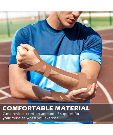 Waterproof Kinesiology Tape 105ft Roll - Pain Relief for Knees, Wrist, Elbow, Shoulder, Back - Elastic Athletic Tape for Support & Recovery - Beige (2 Inch) - Buy Online on GoSupps.com