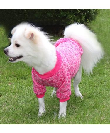 Hualisiji Small Dog Sweater - Cozy Knit for Chihuahuas | Warm Lightweight & Soft Texture | Available in Rose Red Size L - Buy Online on GoSupps.com