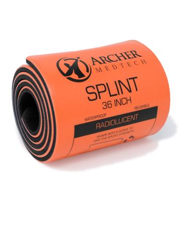 Universal First Aid Splint. Premium Quality Moldable Aluminum Splint for Injury Immobilization. Archer MedTech Brand