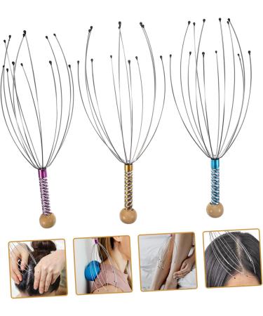 Fomiyes 3-in-1 Scalp Scratcher with Vibration Natural Wooden Hair Growth Stimulator & Shampoo for Women Relaxing Scalp Massage Tool - Buy Online on GoSupps.com