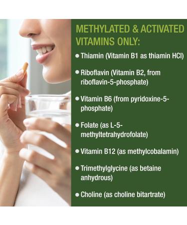 Methylated Multivitamin + Methylated B Complex Supplement. With Trimethylglycine (TMG) L Methylfolate Methyl B12 + B1 + B2 + B6 Vitamins + Choline. MTHFR Supplement For Women & Men. Vegan Capsules - Buy Online on GoSupps.com