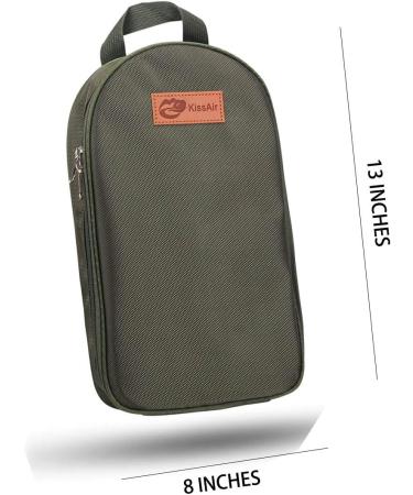 KissAir Portable Camp Kitchen Utensil Organizer Set - BBQ Camping Cookware Travel Kit with Flatware, Water Resistant Case, Cutting Board, Rice Paddle, Tongs, Scissors (Army Green) - Buy Online on GoSupps.com