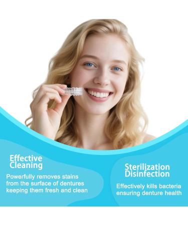 Denture & Aligner Effervescent Cleaning Tablets - 30 Count (0.17 oz Each) Deep Cleaning Antibacterial Removes Stains & Odors Safe for Dentures Retainers Night Guards & Dental Appliances - Buy Online on GoSupps.com