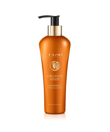 T-LAB PROFESSIONAL Organic Shape Duo Shampoo to Moisturize and Shape Curly Hair Reduce Frizz and Make the Hair Soft and Manageable 10.14 Fl Oz