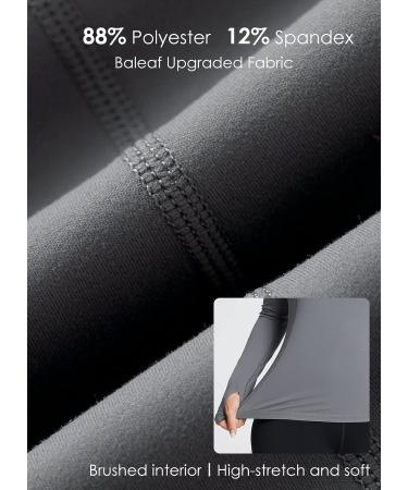 Baleaf Women's Long Sleeve Compression Running Shirt - Gray, XL - Buy Online on GoSupps.com