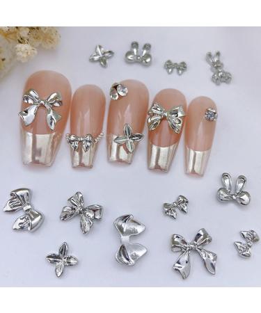 FEIlei 3D Nail Charms Bows Nail Art Studs Nail Jewelry for DIY Crafts Nail Art Decor - Buy Online on GoSupps.com