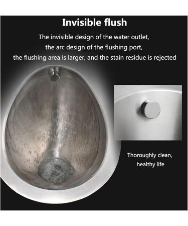 Household Products Stainless Steel Urinal Wall-Mounted Small Smart Flushing Urinal Tank Wall-Mounted Toilet for Men's Urinals Automatic Flushing Used in Shopping Malls a - Buy Online on GoSupps.com