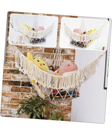 Beaupretty Yoga Ball Stand & Children's Hammock - Sully Plush Hanging Mesh Toy for Kids & Pets | Durable White Cotton Fitness Network - Buy Online on GoSupps.com
