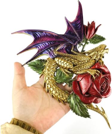 Rose Dragon Silicone Mold for DIY 3D Animal Statue Making - Perfect for Resin, Chocolate, Wedding Cake Decorating and Home Decor - Dragon2 - Buy Online on GoSupps.com