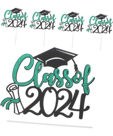 TOPBATHY 15 Sets Cake Insert Party Supplies Cupcake Decors Graduation Dessert Toppers Cake Decoration 2024 Graduation Cupcake Toppers European and American Graduation Season Paper Greenx3pcs 16.00X13.00X0.10CMx3pcs - Buy Online on GoSupps.com