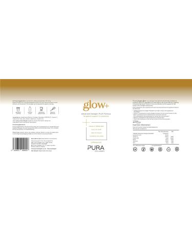 Pura Collagen Powder Supplement with Hyaluronic Acid, Vitamins & Minerals - 12 Servings Mini Tub 122g - Buy Online on GoSupps.com