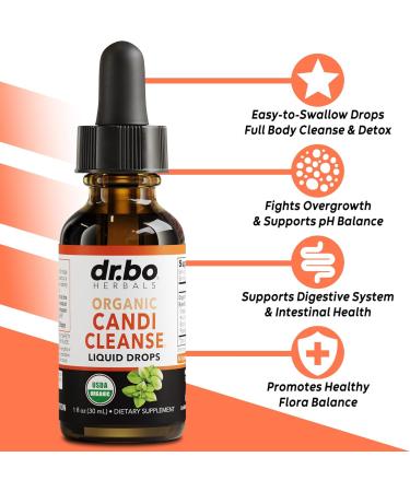 Candi Cleanse Support Supplement Pills & Drops - Organic Oregano Oil Drops Liquid & Black Walnut Wormwood - Extra Strength Natural Oral Gut Cleanser Detox Health Supplements & Caprylic Acid Capsules - Buy Online on GoSupps.com