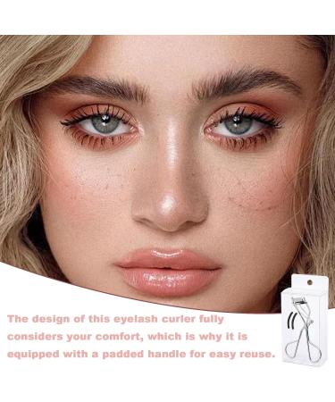 Teksome Eyelash Curler | Handheld Eye Lash Curler | Padded Handle Curler Just Dramatically Curled Eyelashes for Lash Lift in Seconds for Long Lasting Chrome-pvc Box - Buy Online on GoSupps.com