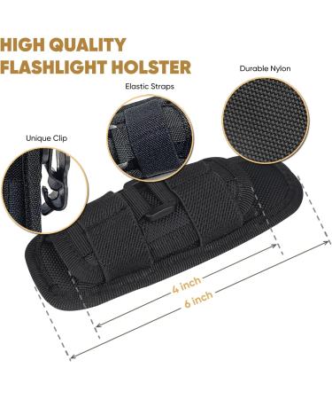 Xlentgen Flashlight Holster - 360 Rotatable Clip | Nylon Tactical Holder for Camping & Hiking - Shop Internationally - Buy Online on GoSupps.com