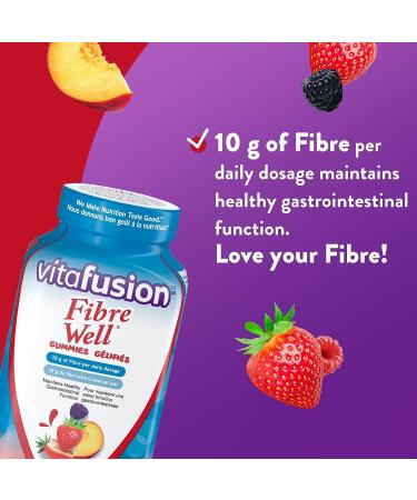 Vitafusion Fibre Well Gummies - 90 Fiber Supplement Gummies - Buy Online on GoSupps.com
