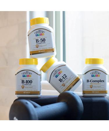 21st Century B-100 Complex Prolonged Release â€“ 60 Tablets for Energy & Vitality - Buy Online on GoSupps.com