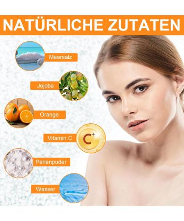 2PCS Orange Exfoliating Gel For Face & Body Exfoliating Cleansing Gel Scrub Moisturize Skin All Types Skin - Buy Online on GoSupps.com