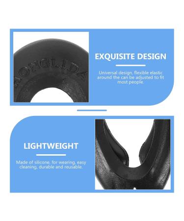 Lurrose 2 Pairs Silicone Hair Dye Ear Cover - Waterproof Ear Protector Caps for Salon & Home Hairdressing (Black) - Buy Online on GoSupps.com