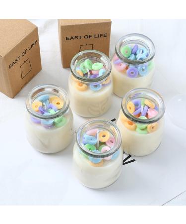 Buy Pudding Cup Donut Shape Scented Candle - 230G Floral Soy Wax Aroma | Perfect Gift for Home Decor Weddings and Meditation - Buy Online on GoSupps.com